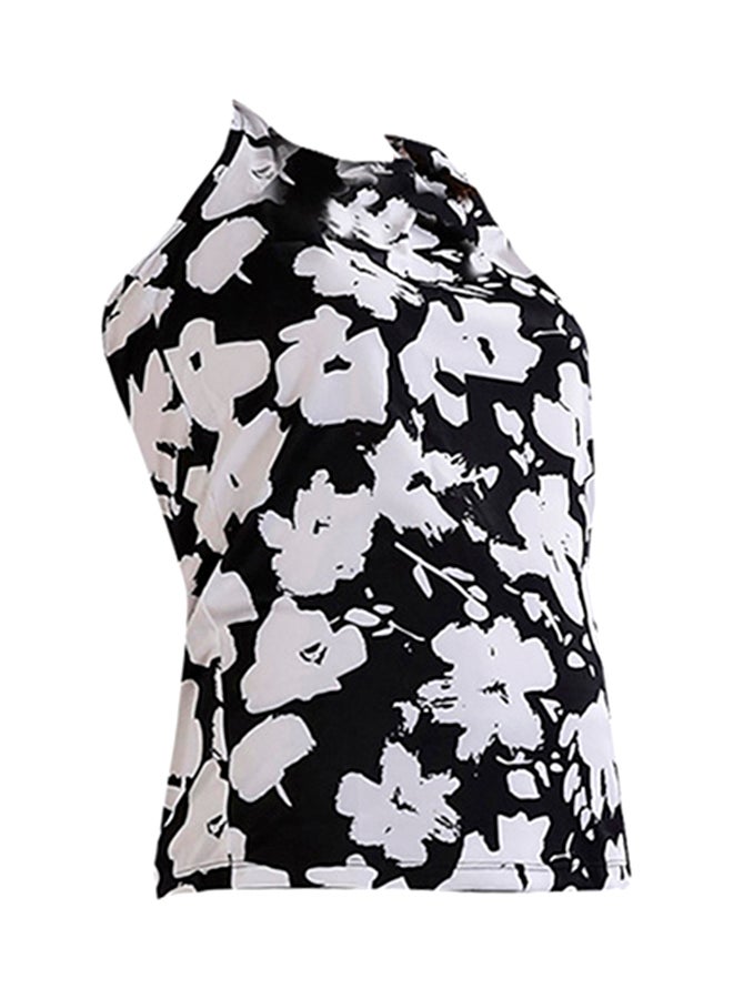 zivame - Neo Play Fitted Tank Top Black/White - Image 1
