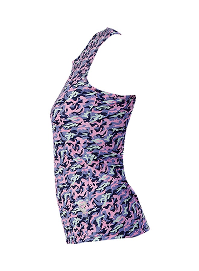 zivame - Neo Play Fitted Tank Top Purple/Blue - Image 1