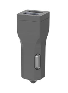 Allocacoc 2-Port USB Illuminated Car Charger Grey 