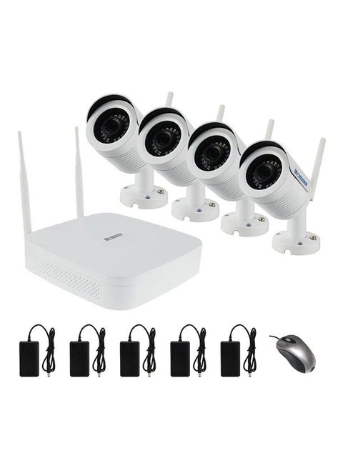 Pack Of 4 HD Wireless Surveillance Camera Set