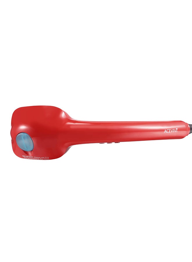 Automatic Electric Hair Spray Curler Red - Image 2