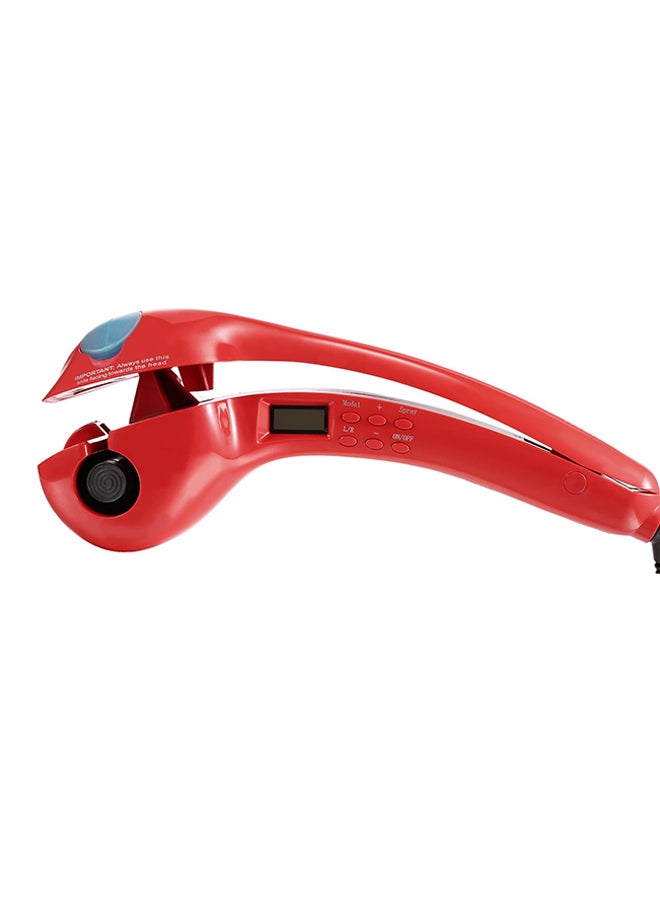 Automatic Electric Hair Spray Curler Red - Image 1