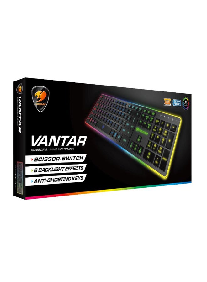 Cougar - Vantar Gaming Keyboard With Scissor Switch 8 Backlights Multicolour - Image 1