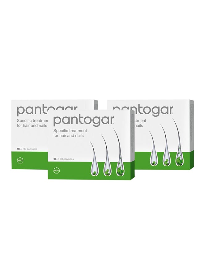 Pack Of 3 Hair Treatment Capsule Green/White