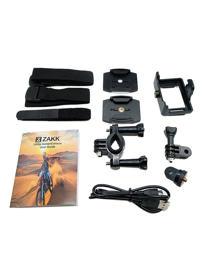 زاك كاميرا حركة ورياضة عالية الوضوح بدقة 1080P مضادة للمياه بشكل كامل تدعم الواي فاي ومع مجموعة ملحقات - Image 5