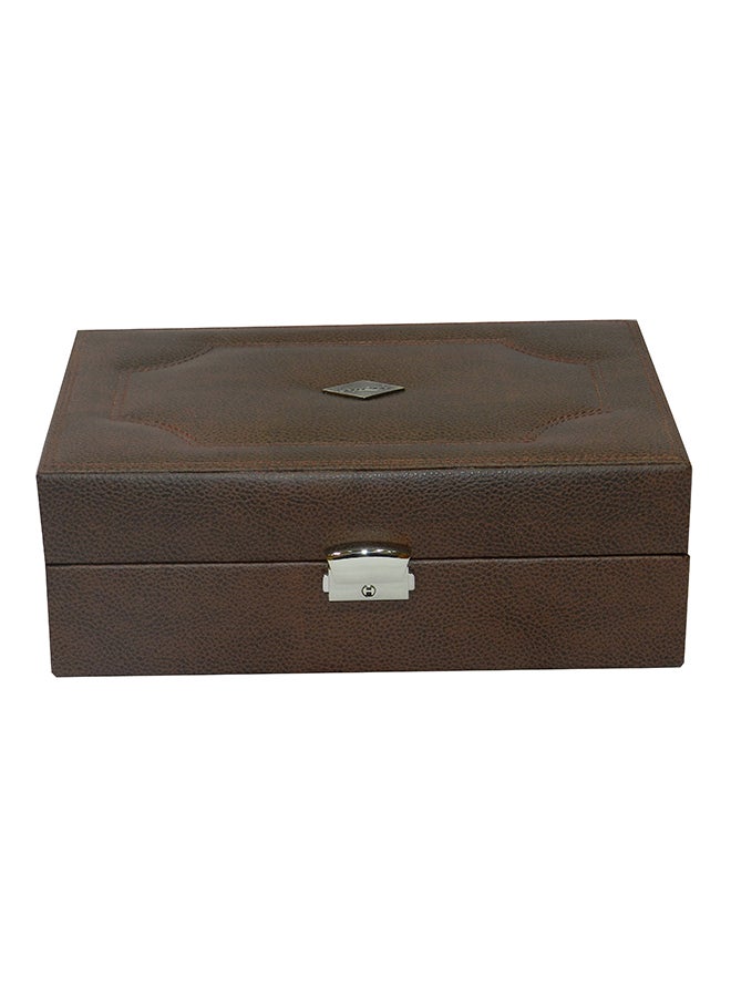 LAVERI LEATHER unisex 8-Piece Watch Organizer - Image 3
