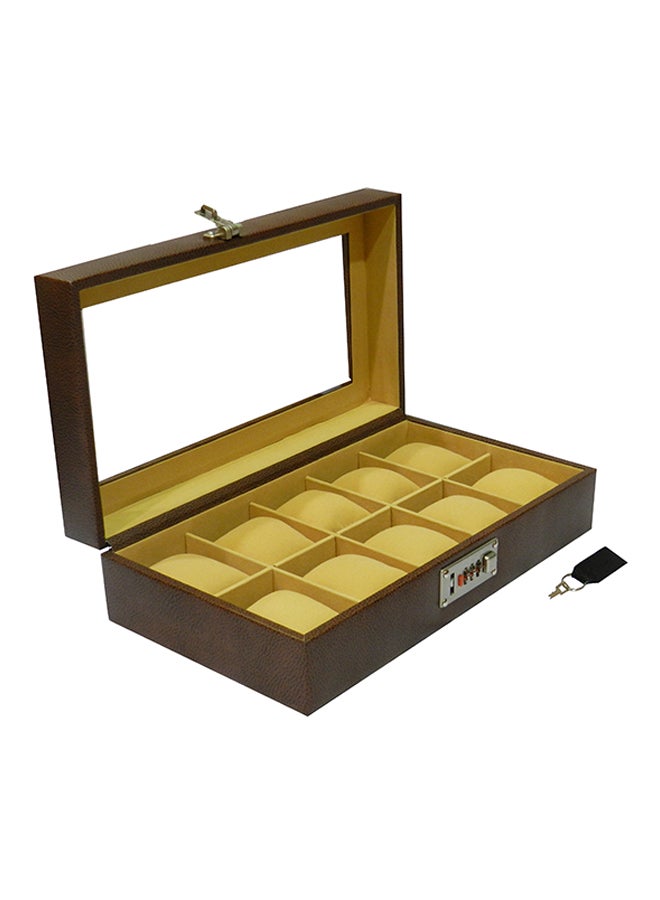 LAVERI LEATHER - 10-Piece Watch Organizer - Image 1