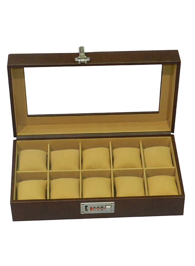 LAVERI LEATHER - 10-Piece Watch Organizer - Image 1