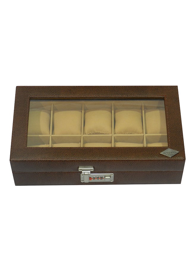 LAVERI LEATHER - 10-Piece Watch Organizer - Image 1