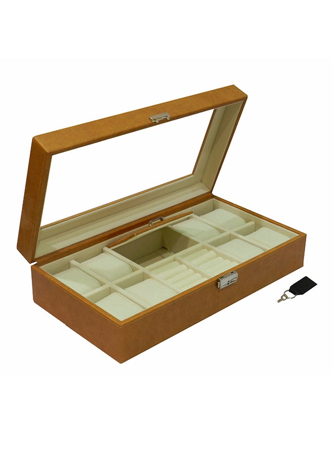 LAVERI LEATHER - unisex 8-Piece Watch Organizer - Image 1