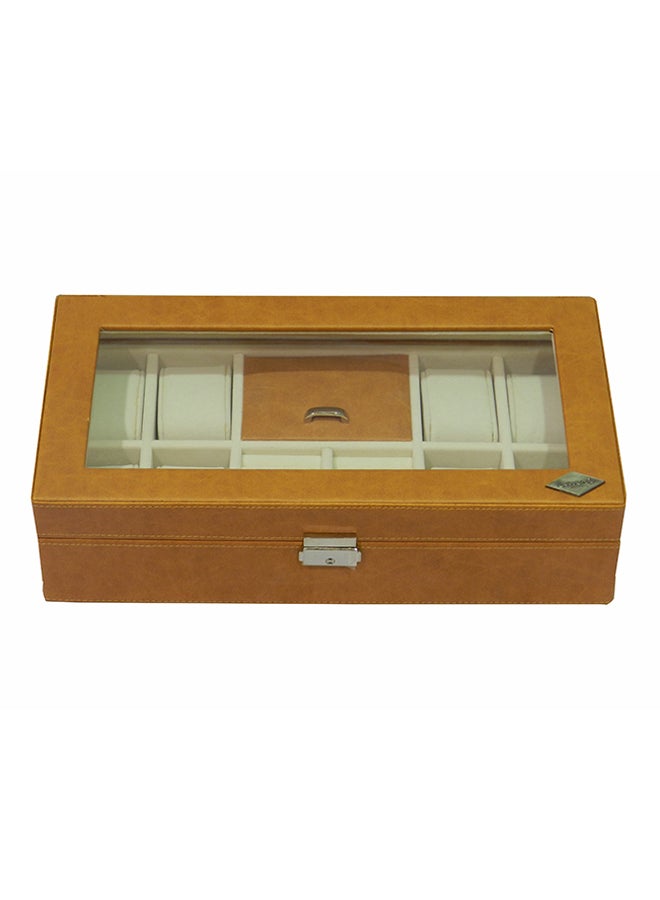 LAVERI LEATHER - unisex 8-Piece Watch Organizer - Image 1