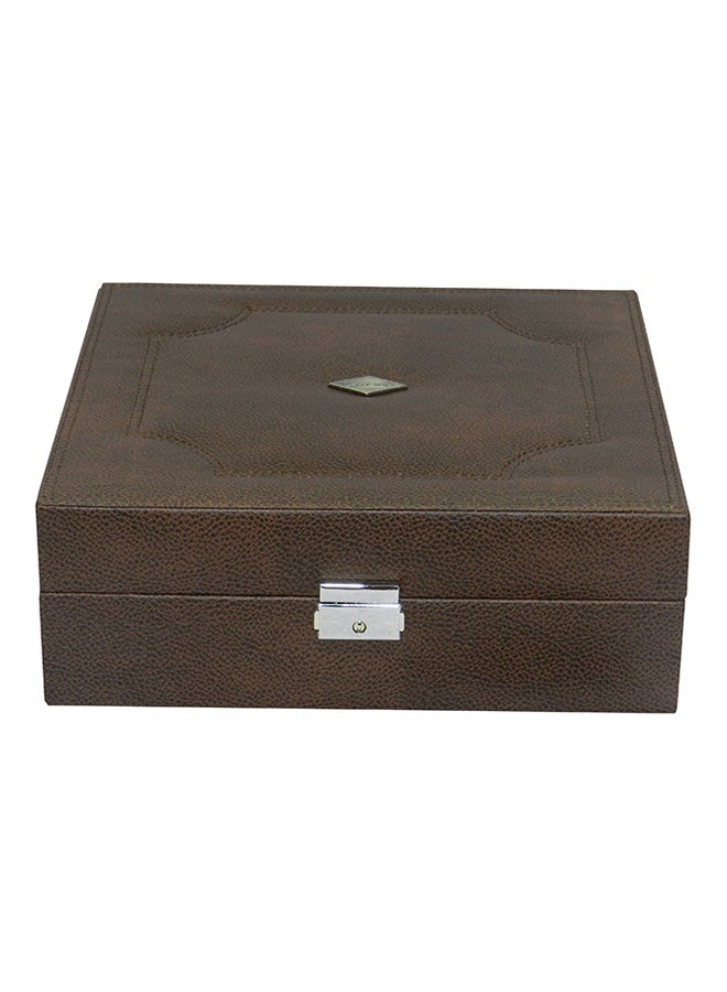LAVERI LEATHER - unisex 12-Piece Watch Organizer - Image 1
