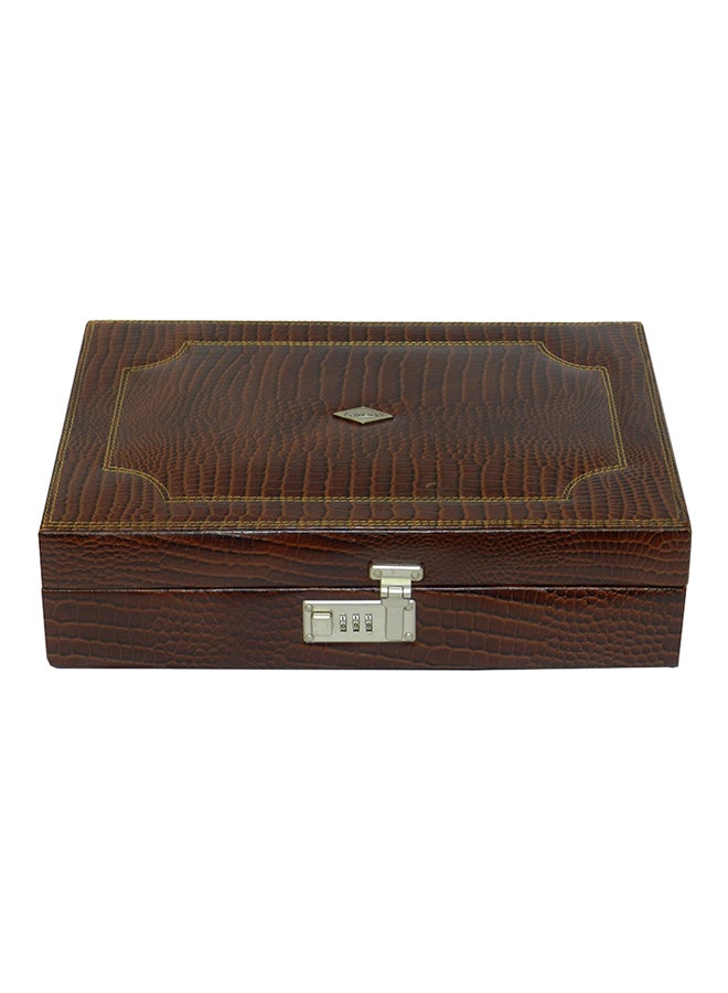 LAVERI LEATHER - unisex 18-Piece Watch Organizer - Image 1