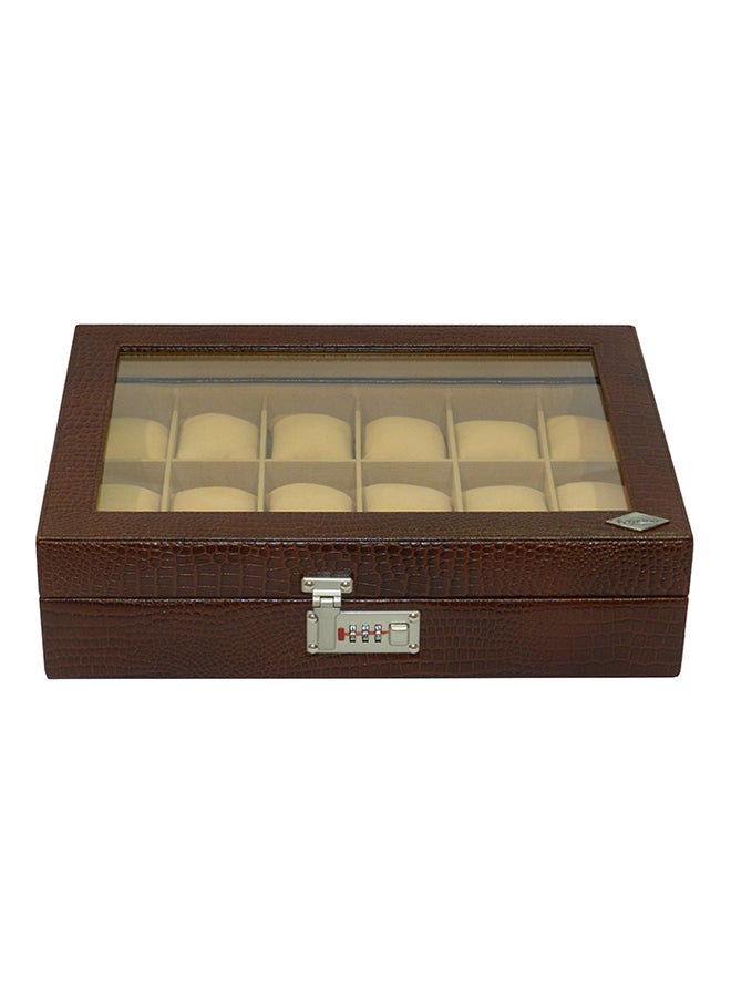 LAVERI LEATHER - unisex 18-Piece Watch Organizer - Image 1