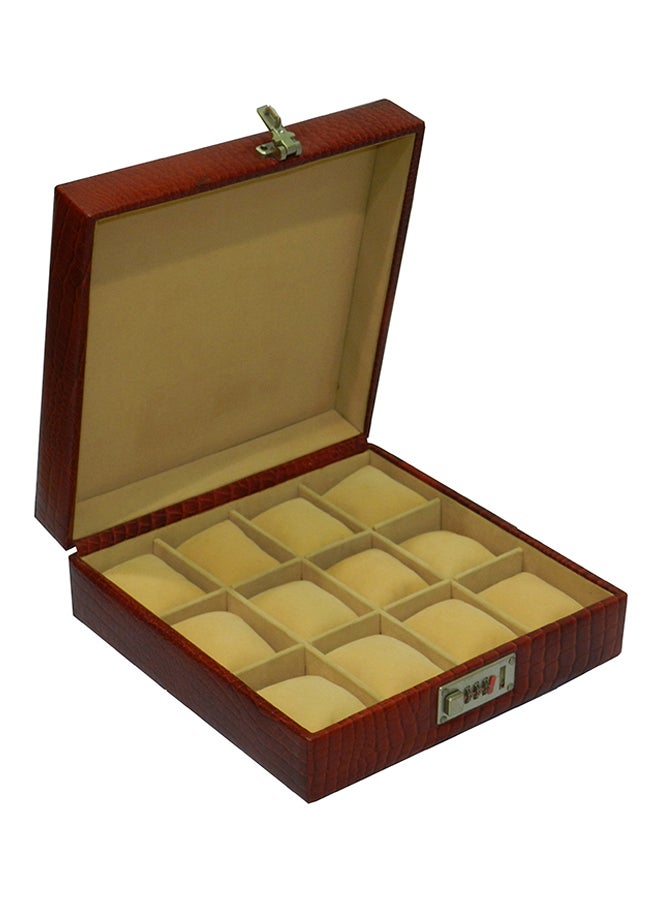 LAVERI LEATHER unisex 12-Piece Watch Organizer - Image 2