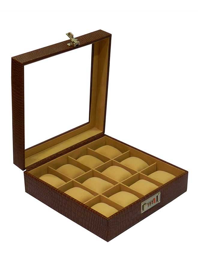 LAVERI LEATHER - unisex 12-Piece Watch Organizer - Image 1