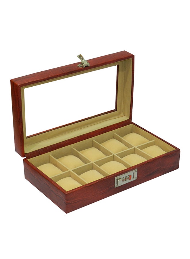 LAVERI LEATHER - unisex 10-Piece Watch Organizer - Image 1