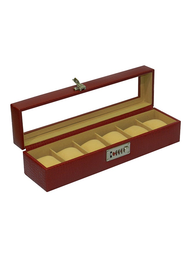 LAVERI LEATHER - unisex 6-Piece Watch Organizer - Image 1