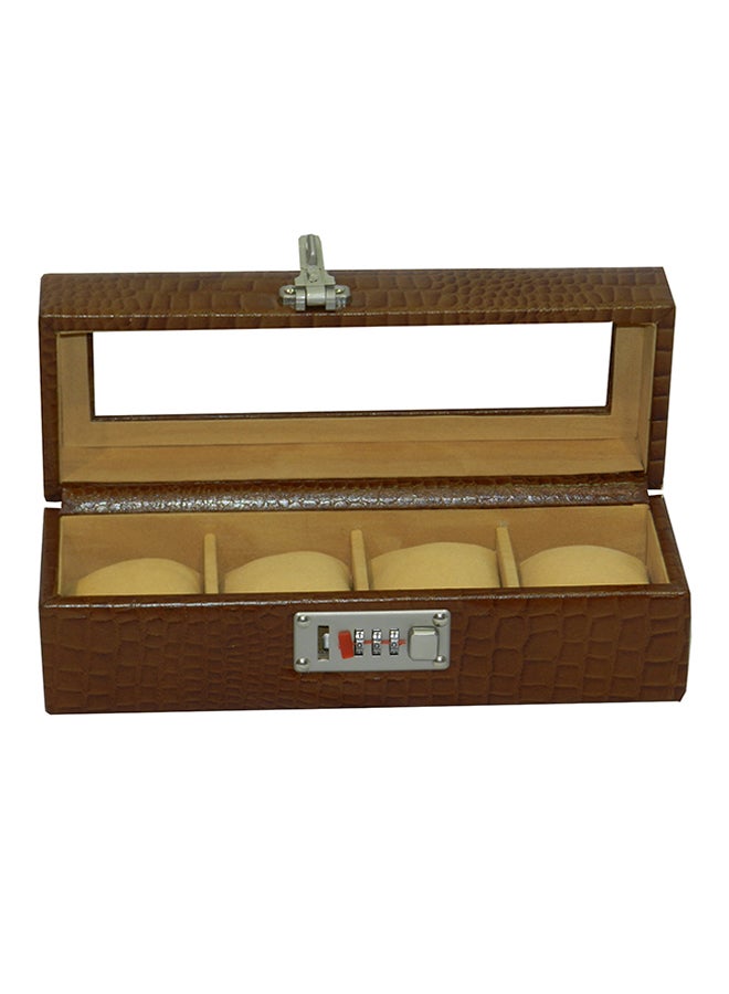 LAVERI LEATHER - 4-Piece Watch Organizer - Image 1