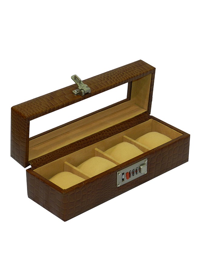 LAVERI LEATHER - 4-Piece Watch Organizer - Image 1