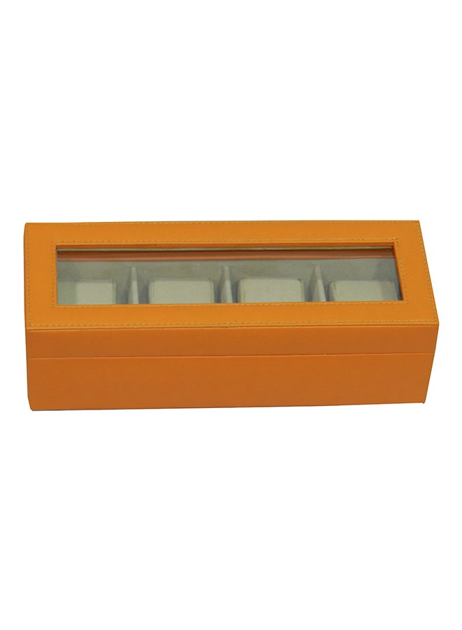 LAVERI LEATHER - unisex 4-Grid Watch Organizer - Image 1