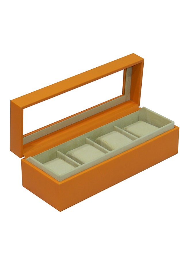LAVERI LEATHER - unisex 4-Grid Watch Organizer - Image 1