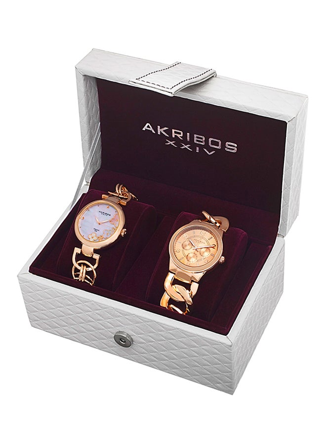 أكريبوس طقم ساعة يد مقاومة للماء طراز GY776KA women - Image 1