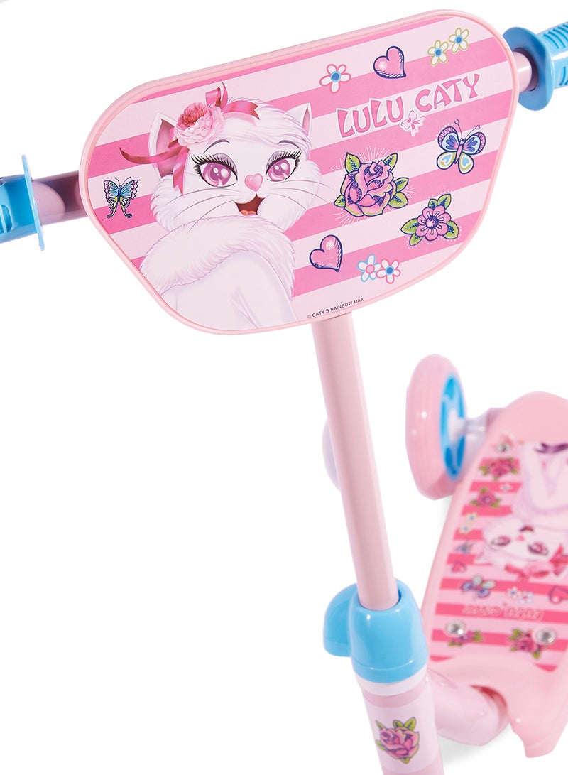 LULU CATY - 3- Wheeler Tri-Scooter Lulu Catty Non Slip Handles Outdoor For Kids And Adults - Image 1