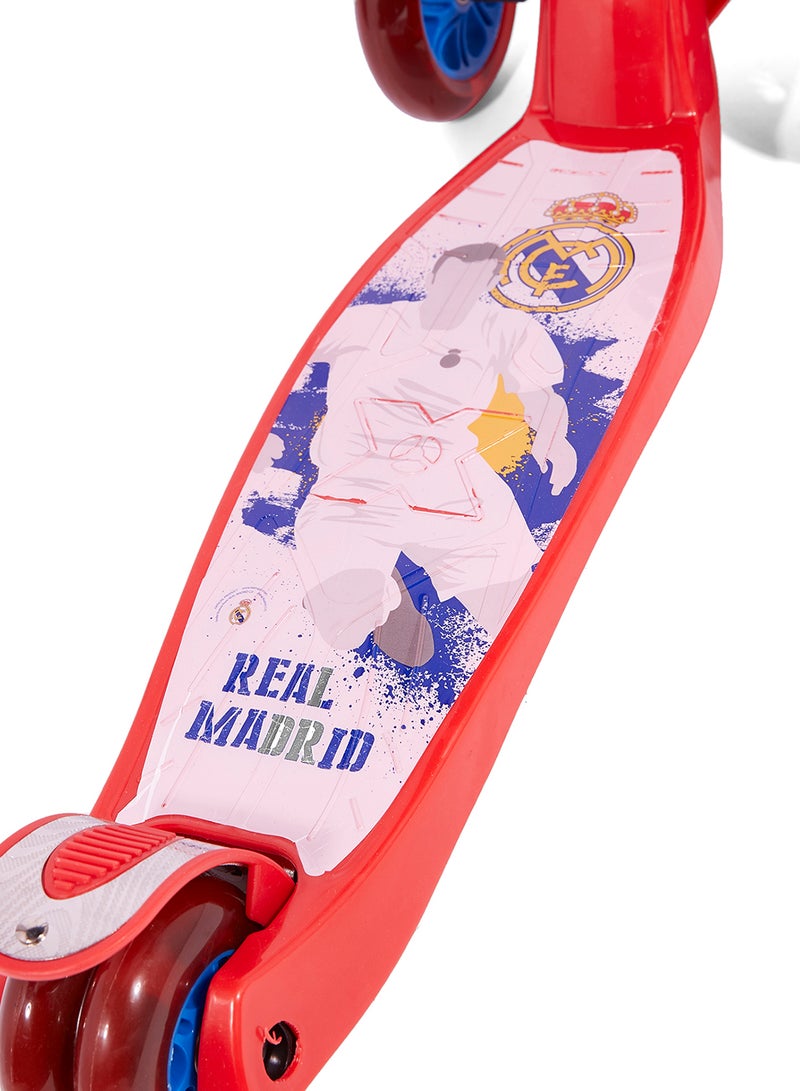 Real Madrid 3-Wheel Scooter Multicolour - Image 4