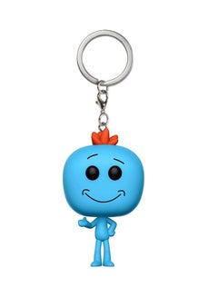 Funko Pop MR. Meeseeks Keychain Blue/Silver/Orange  - Image 1