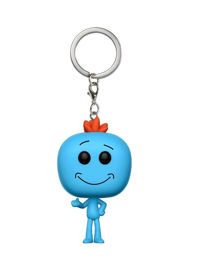 Funko Pop MR. Meeseeks Keychain Blue/Silver/Orange  - Image 1