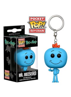 Funko Pop MR. Meeseeks Keychain Blue/Silver/Orange  - Image 2