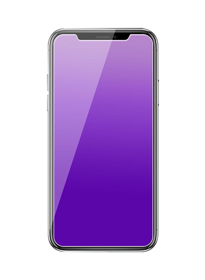 STAR SHINE Toughened Paste Screen Protector For Apple iPhone X / iPhone Xs Light Purple Light Purple 