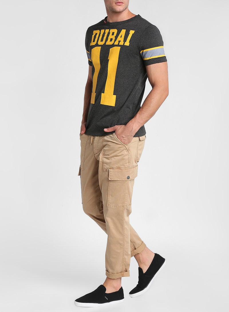 Caliente Dubai Printed T-shirt Grey - Image 3