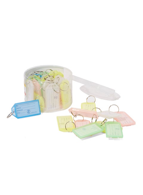 30-Piece Key Tag Multicolour