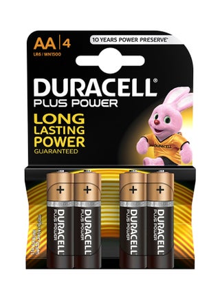 4-Piece AA Plus Power Household Battery Set Multicolour - v1527532752/N14462966A_1