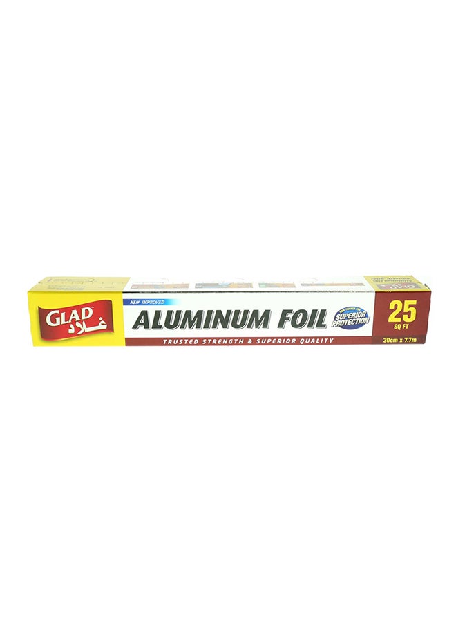Glad Aluminum Foil 25 sq.ft. Silver