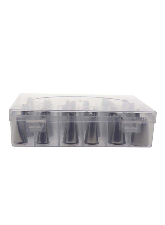 Liying 24-Piece Cake Icing Nozzle Set Silver  - Image 1