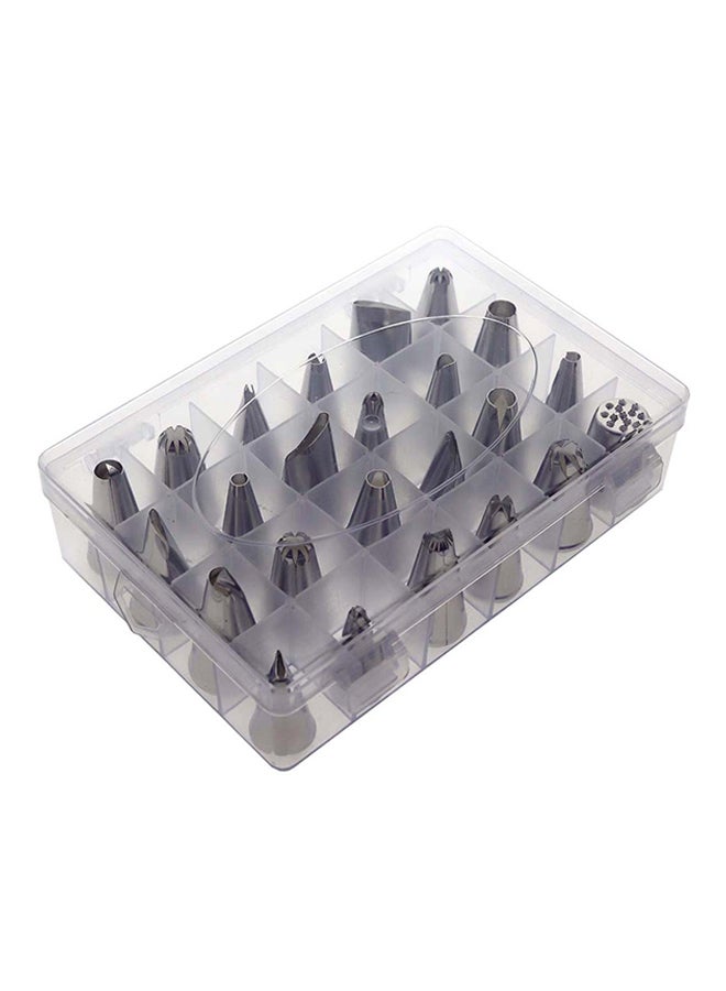 Liying 24-Piece Cake Icing Nozzle Set Silver  - Image 2