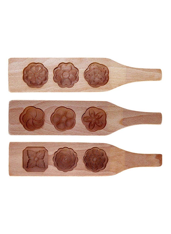 لي يينج طقم مكون من 3 قوالب خبز بني 30x2x6Ø³Ù†ØªÙŠÙ…ØªØ± - Image 1