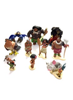 10-Piece Cute Moana Princess Figure Set - v1527533354/N14780504A_2