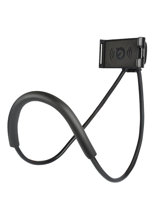 Generic Lazy Hanging Neck Phone Stand Black  - Image 1