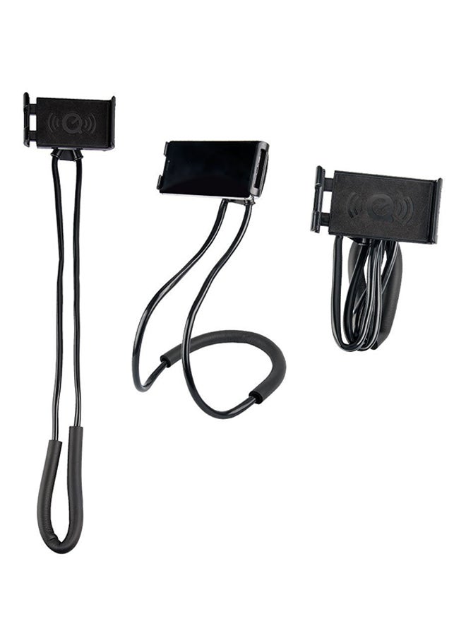 Generic Lazy Hanging Neck Phone Stand Black  - Image 3