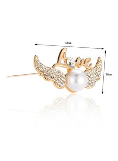 Generic Alloy Sweet Drilled Leaf Brooch  - Image 2