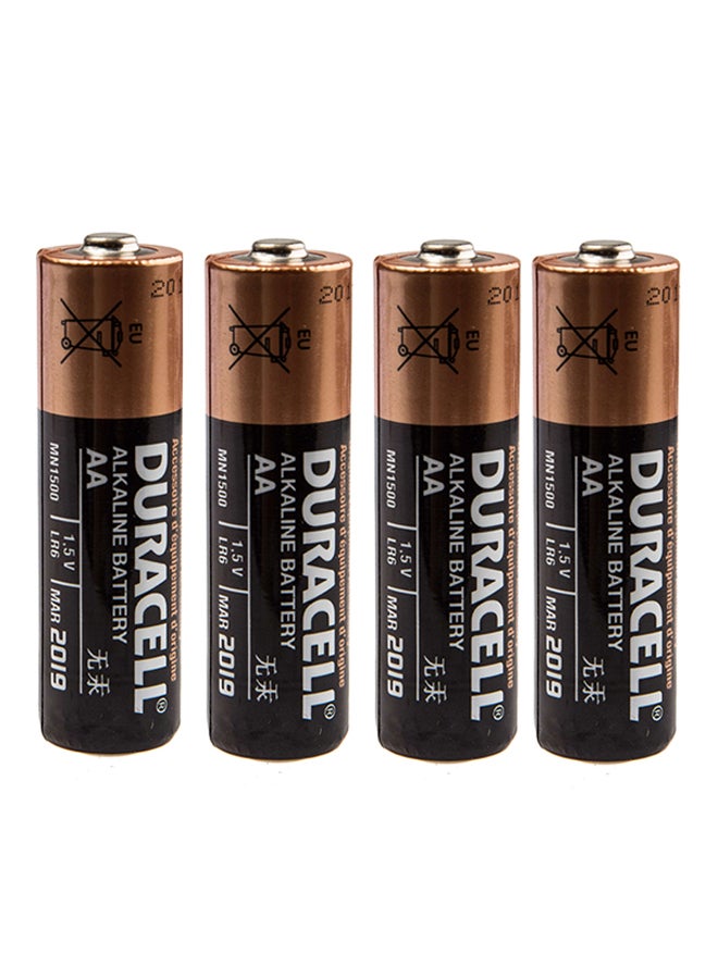 Duracell 4-Piece Turbo Alkaline Batteries Black/Brown  - Image 1