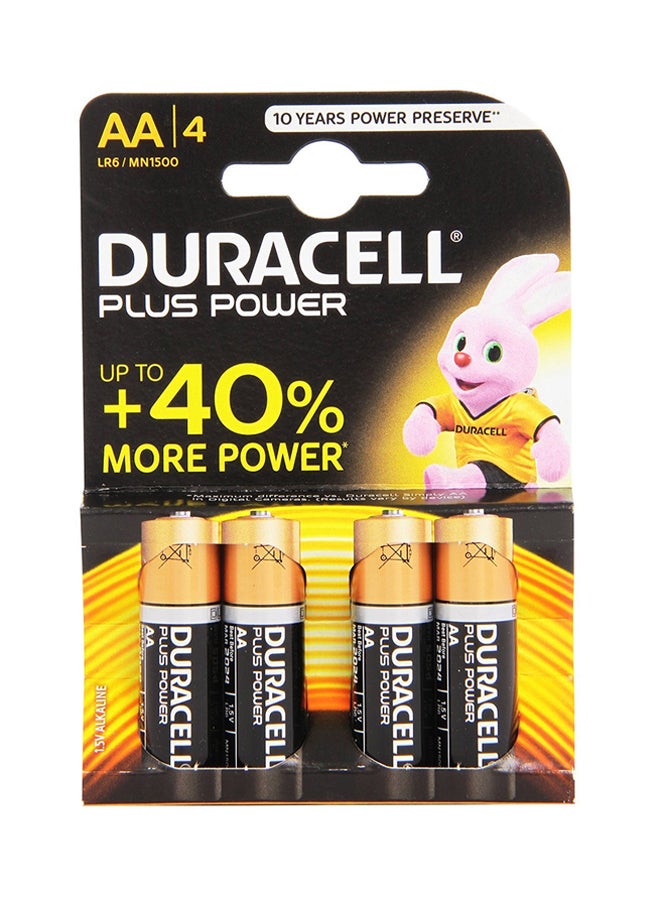 Duracell 4-Piece Turbo Alkaline Batteries Black/Brown  - Image 2