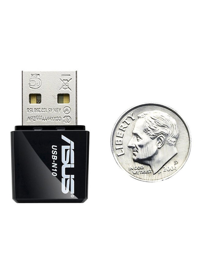 ASUS N150 Wireless USB Nano Adapter Black/Silver - Image 3