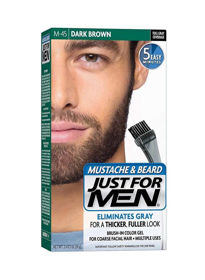 Just For Men Moustache And Beard Color Gel Dark Brown M-45 30ml