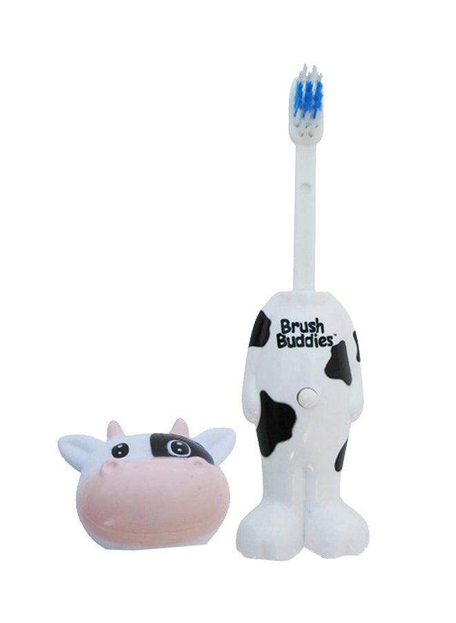 Brush Buddies - Cow Milky Wayne Toothbrush Black/White - Image 1