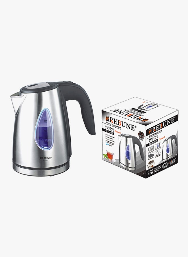 ريبون غلاية كهربائية 1 لتر 1 L RE-1-017 أسود/ فضي - Image 2